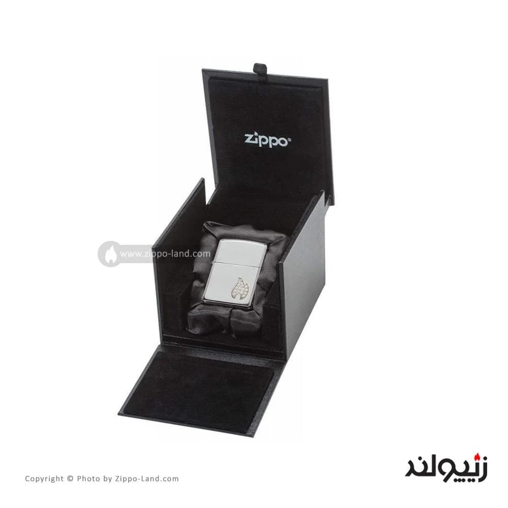 فندک زیپو مدل Sterling Silver Flame Emblem کد 49554 — تصویر ۴