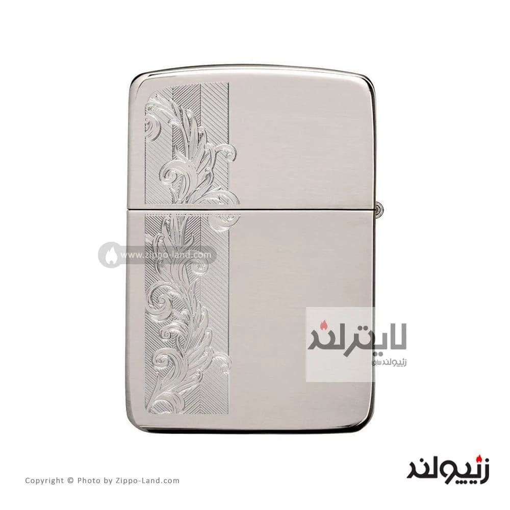 فندک زیپو مدل Sterling Silver Herringbone Filigree Design کد 49558 — تصویر ۲