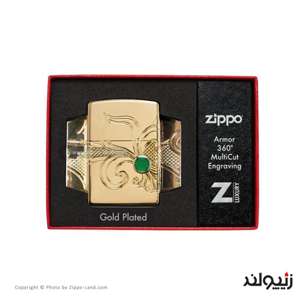 فندک زیپو مدل Armor Fleur-de-lis Design کد 49108 — تصویر ۵