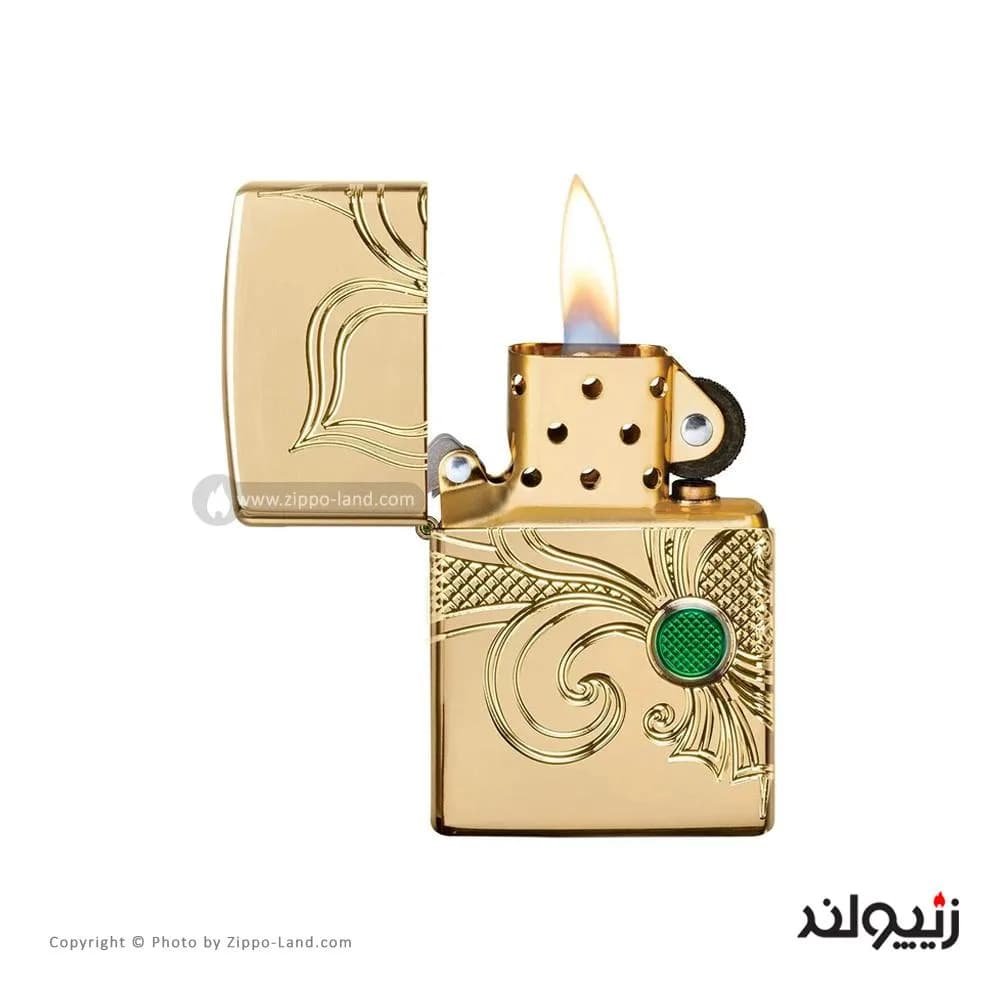 فندک زیپو مدل Armor Fleur-de-lis Design کد 49108 — تصویر ۳