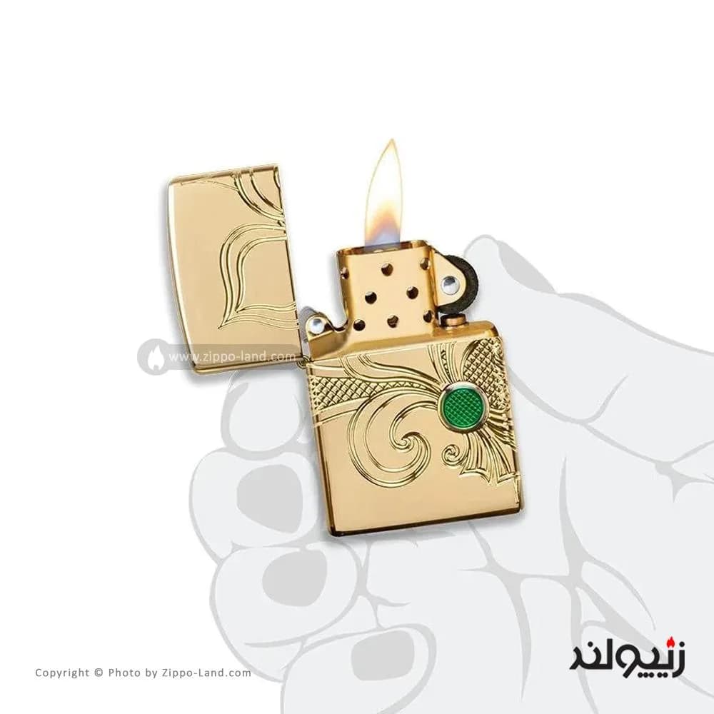 فندک زیپو مدل Armor Fleur-de-lis Design کد 49108 — تصویر ۴