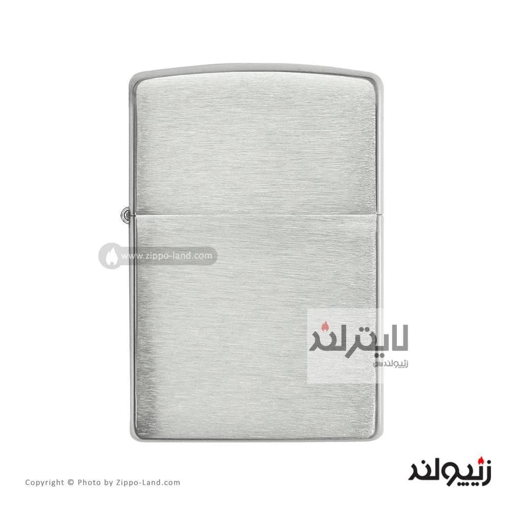 فندک زیپو مدل Brushed Sterling Silver کد 13