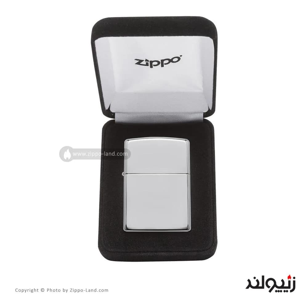 فندک زیپو مدل High Polish Sterling Silver کد 15 — تصویر ۴