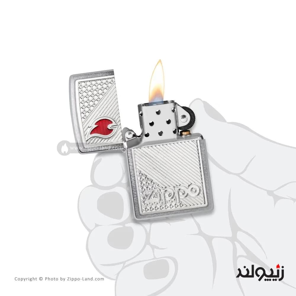 فندک زیپو مدل Tiles Emblem Design کد 48126 — تصویر ۳