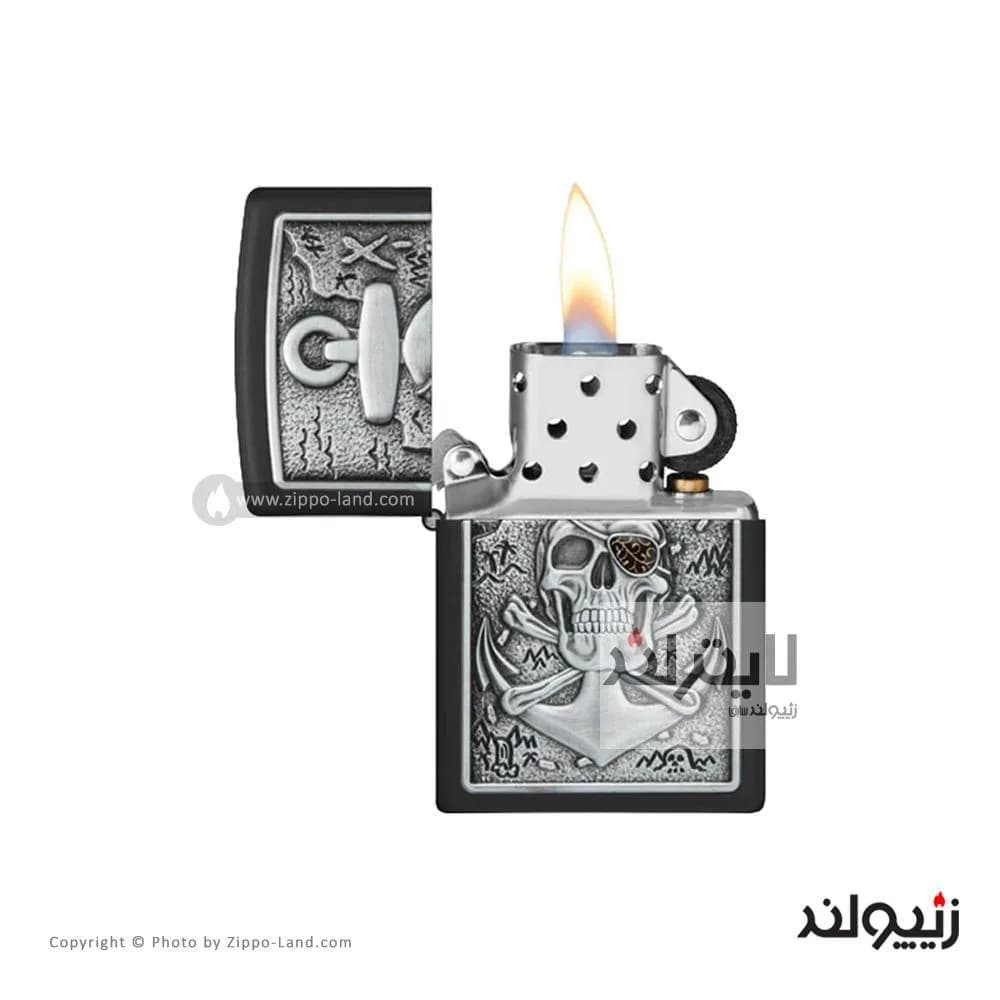 فندک زیپو مدل Skull Anchor Emblem Design کد 48122 — تصویر ۲