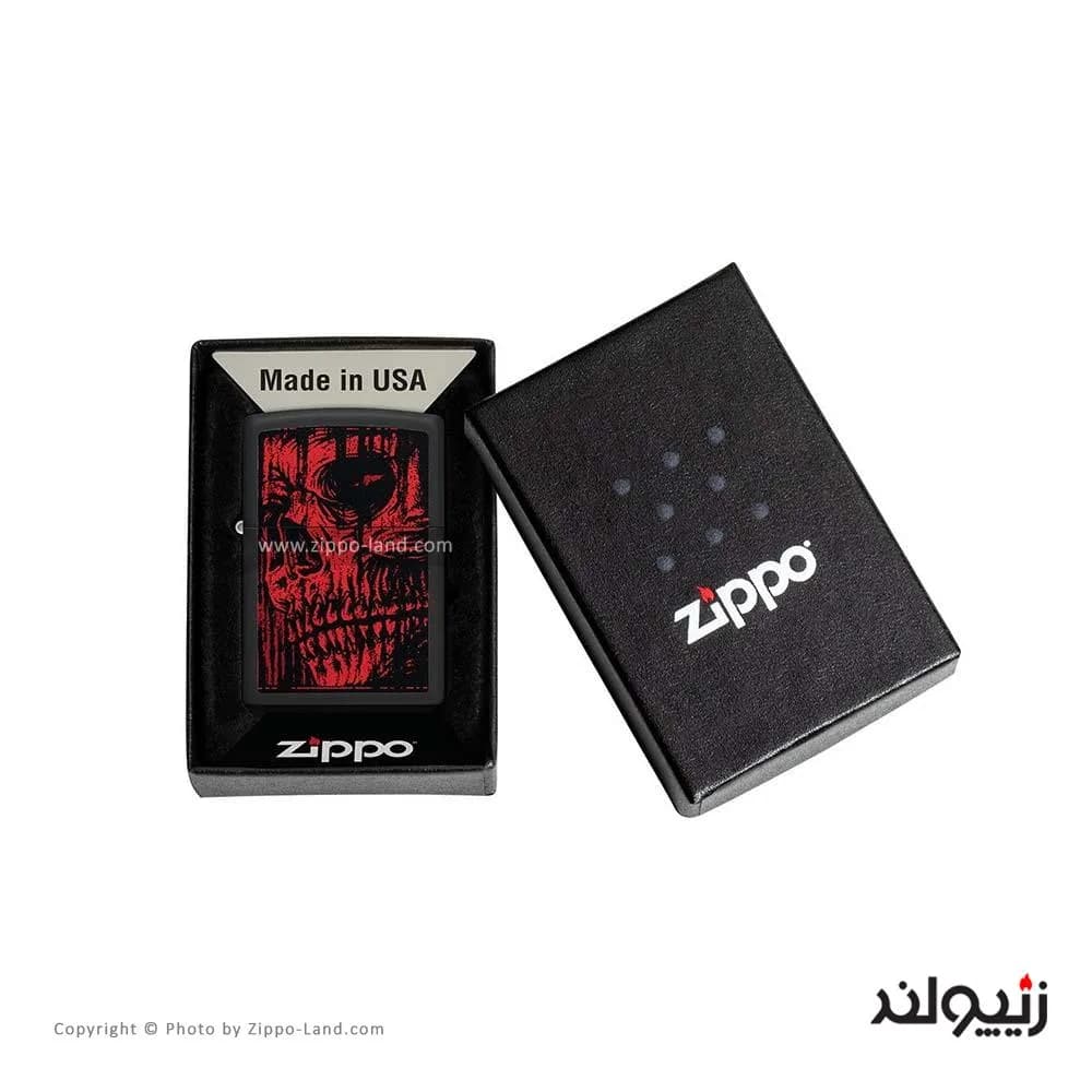 فندک زیپو مدل Red Skull Design کد 49775 — تصویر ۴