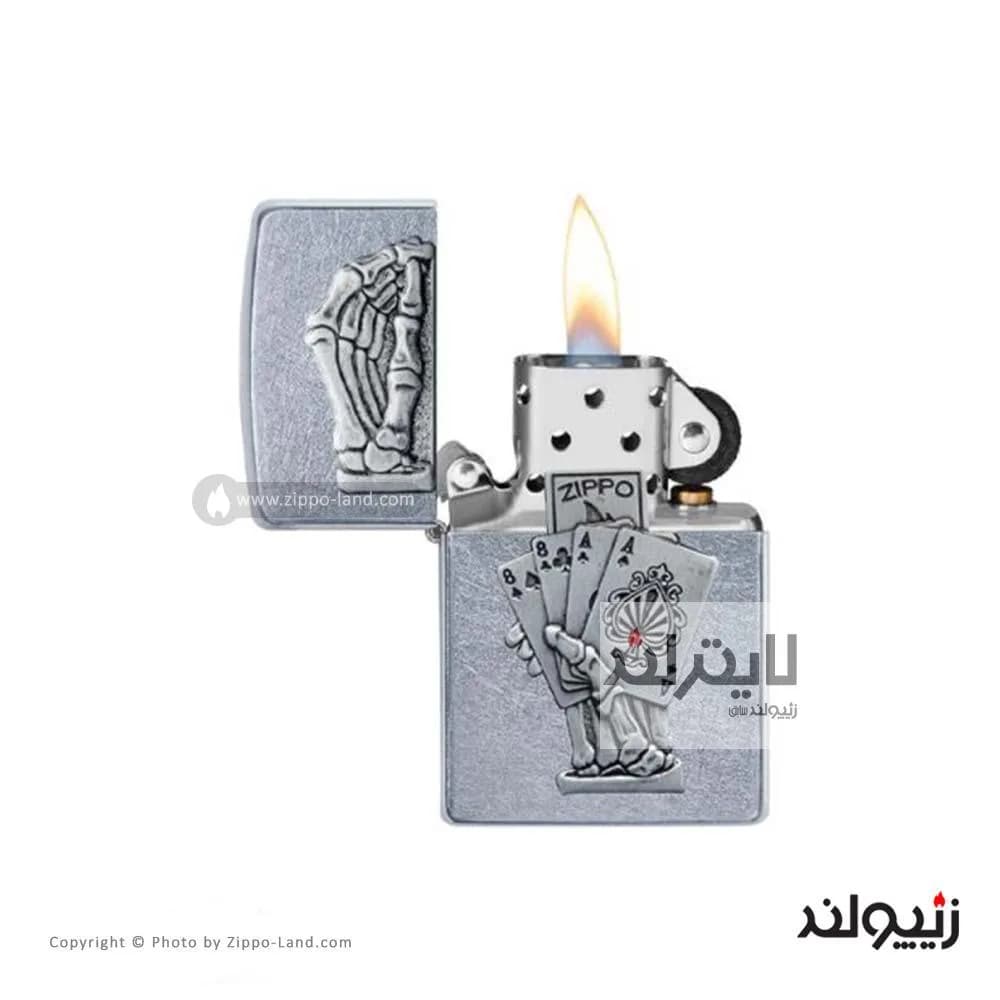 فندک زیپو مدل Dead Mans Hand Emblem Design کد 49536 — تصویر ۲