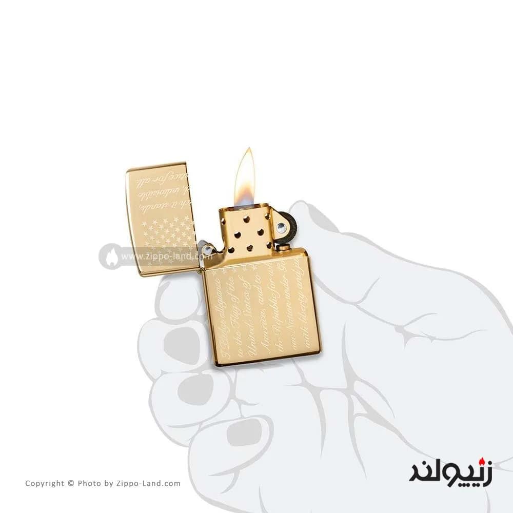 فندک زیپو مدل Pledge of Allegiance Design کد 49585 — تصویر ۳