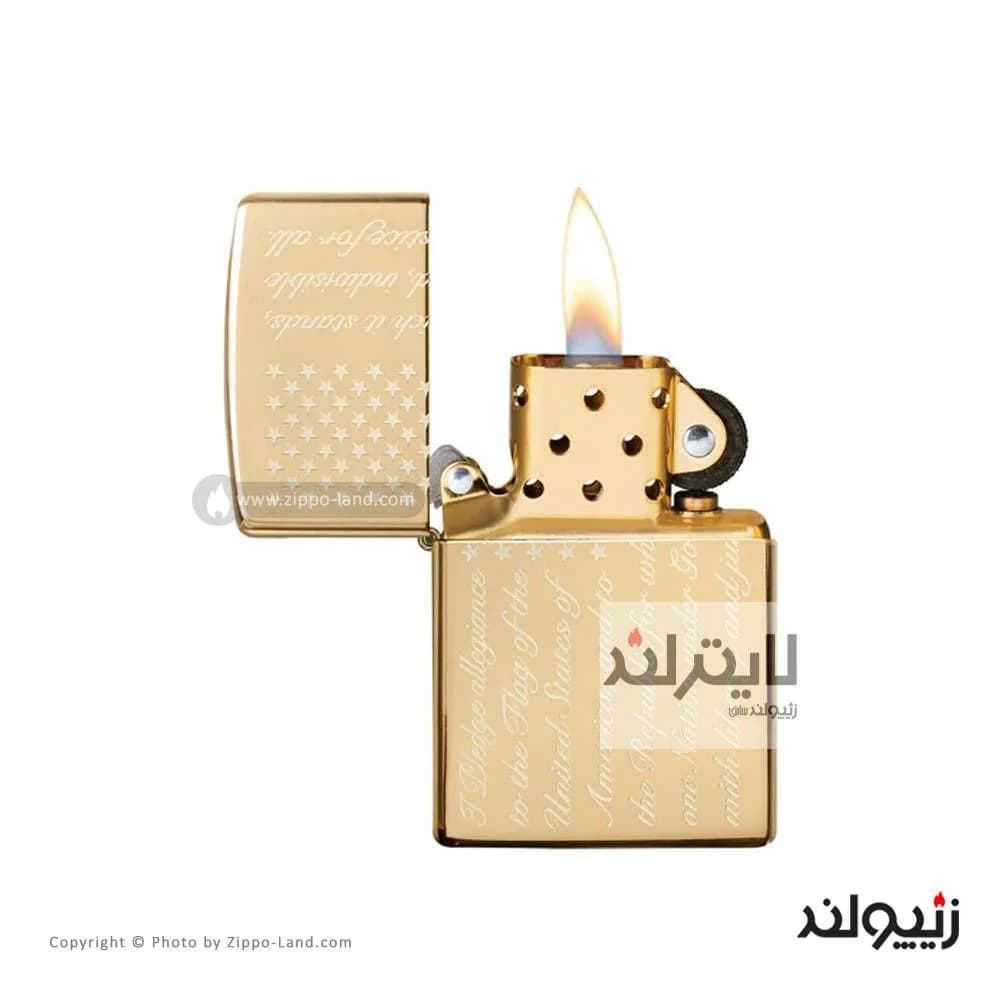 فندک زیپو مدل Pledge of Allegiance Design کد 49585 — تصویر ۲