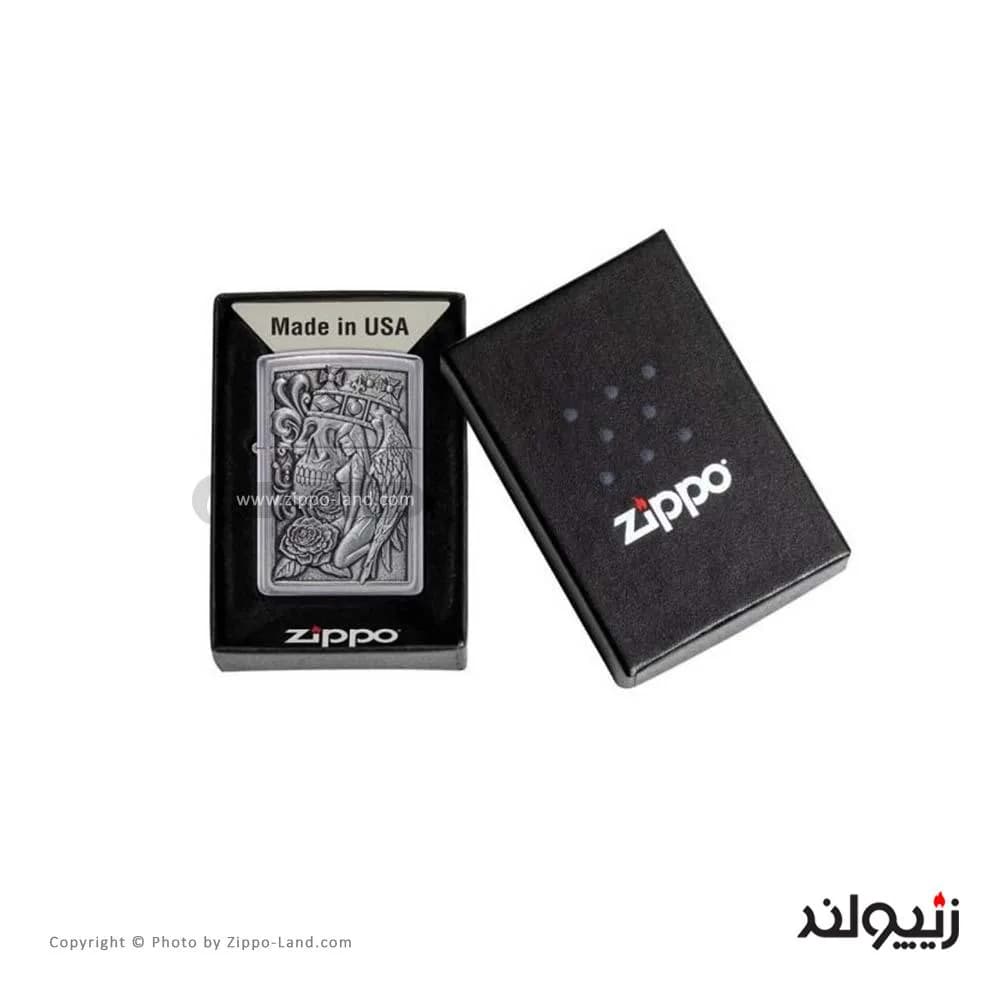 فندک زیپو مدل Skull and Angel Emblem Design کد 49442 — تصویر ۴