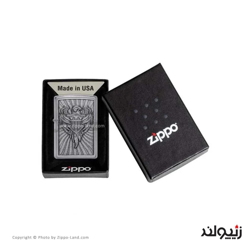 فندک زیپو مدل Eagle Shield Emblem Design کد 49450 — تصویر ۴