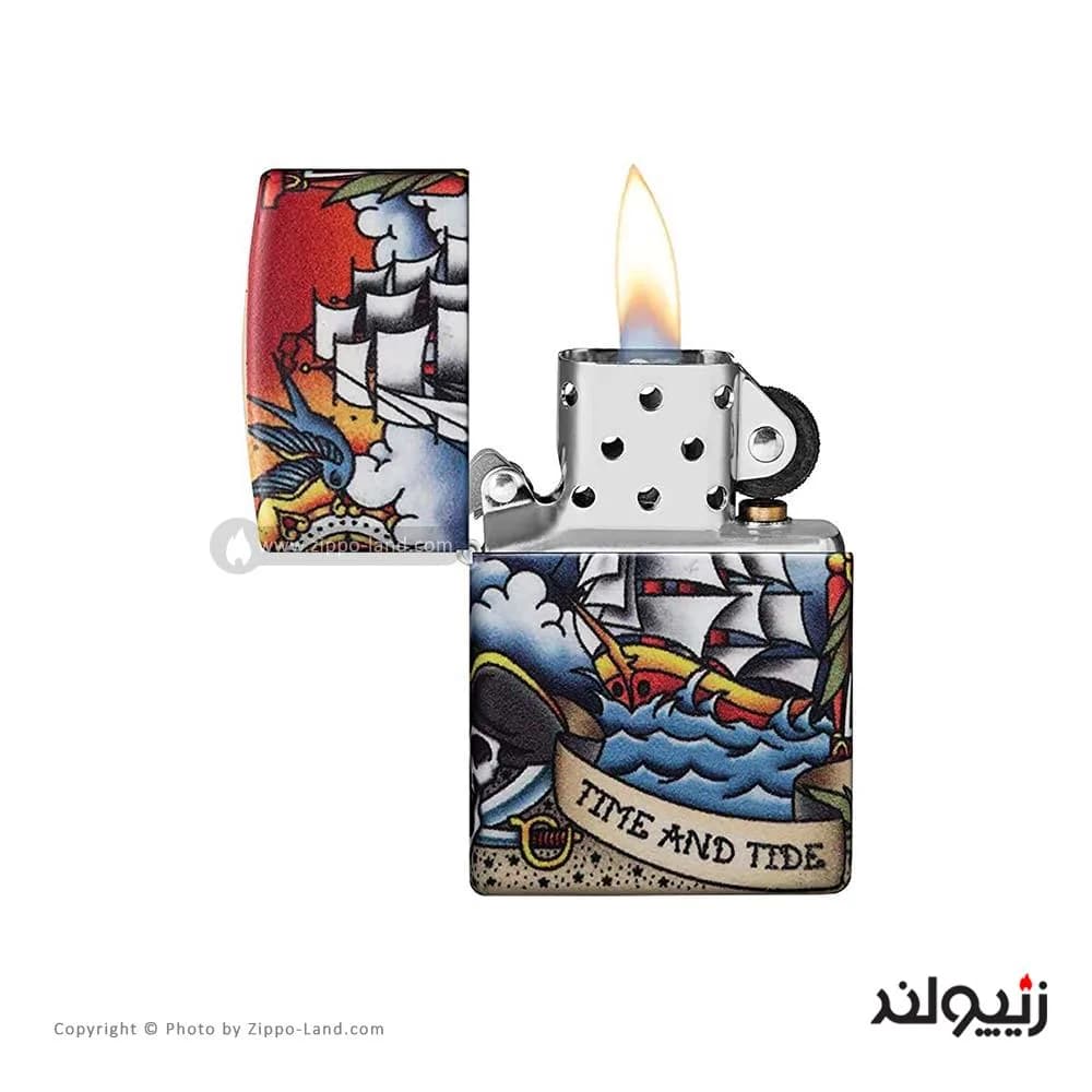 فندک زیپو مدل Nautical Tatto Design کد 49532 — تصویر ۳