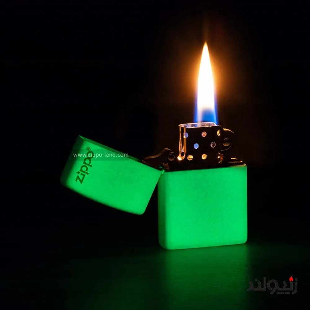 فندک زیپو مدل Classic Glow In The Dark Zippo Logo کد 49193zl — تصویر ۵