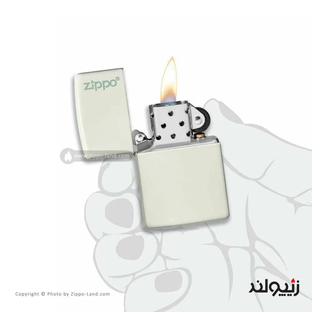 فندک زیپو مدل Classic Glow In The Dark Zippo Logo کد 49193zl — تصویر ۳