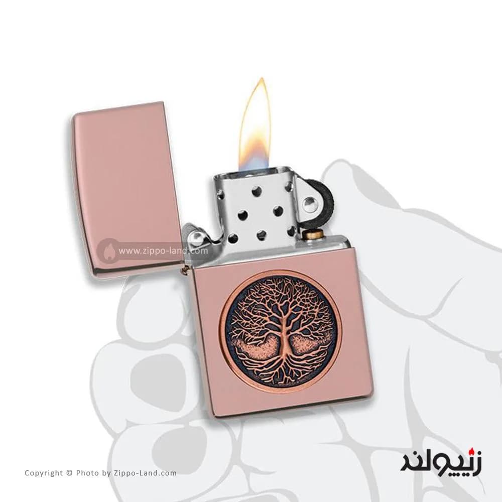 فندک زیپو مدل Tree Of Life Emblem کد 49638 — تصویر ۳