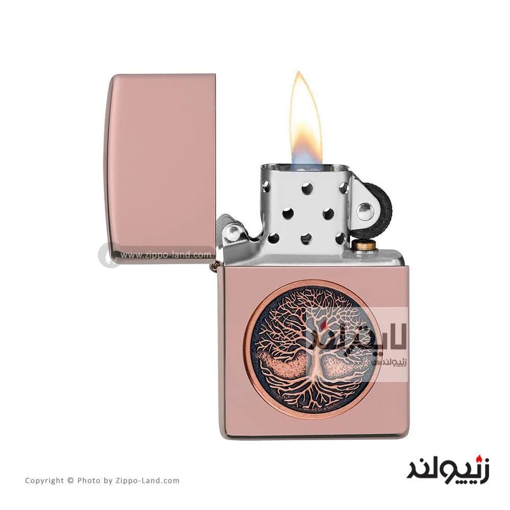 فندک زیپو مدل Tree Of Life Emblem کد 49638 — تصویر ۲