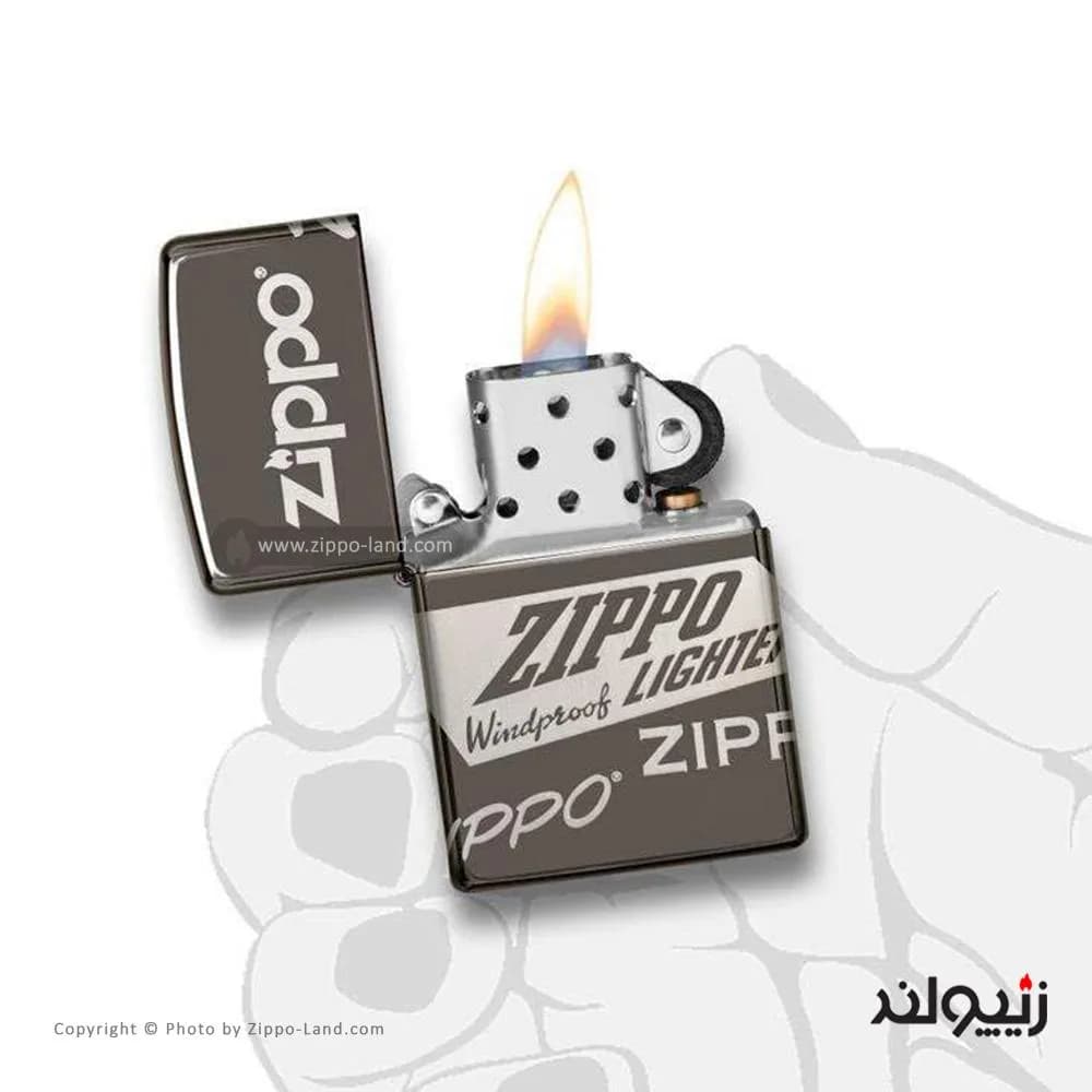 فندک زیپو مدل Zippo Logo Design کد 49051 — تصویر ۴