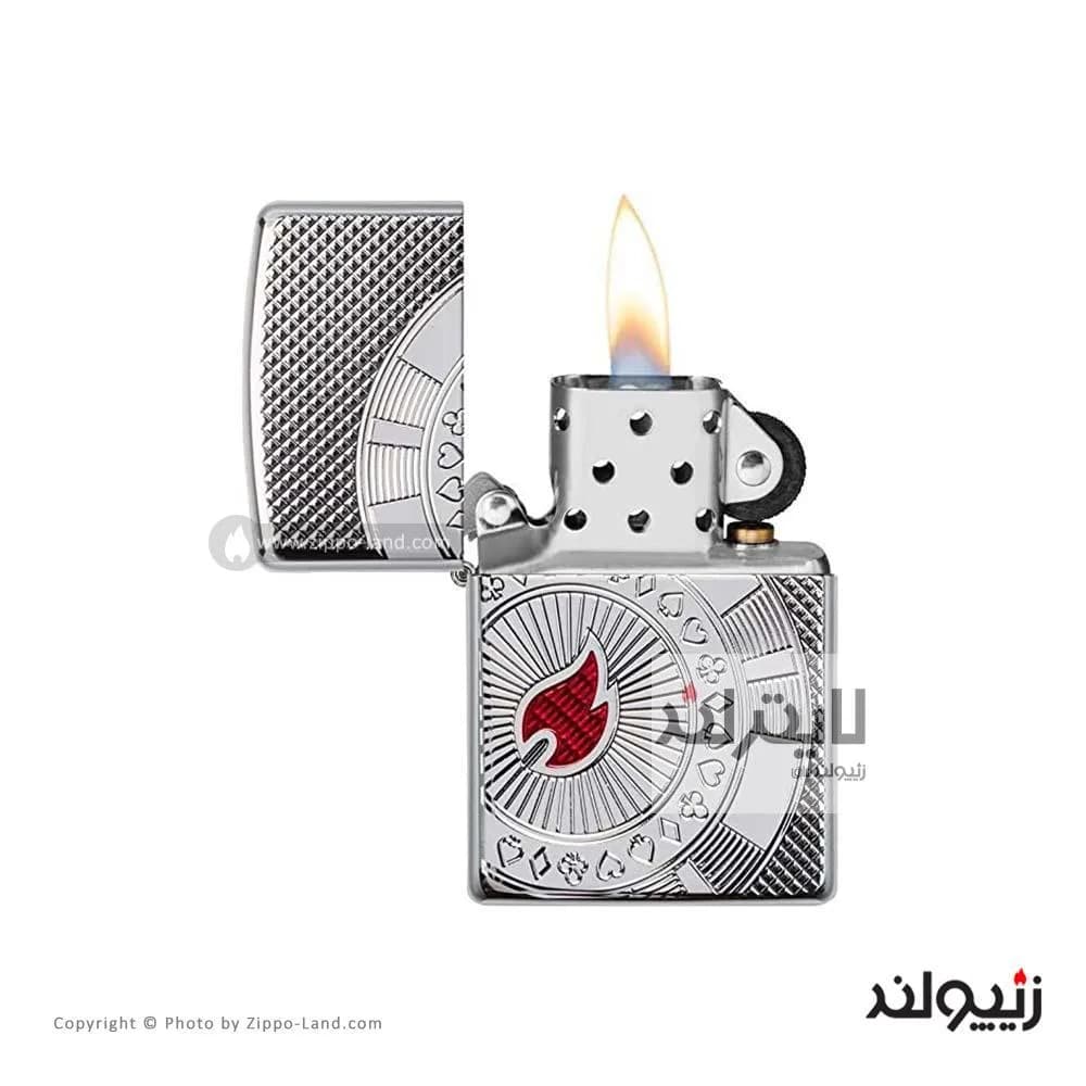 فندک زیپو مدل Armor Poker Chip Design کد 49058 — تصویر ۲