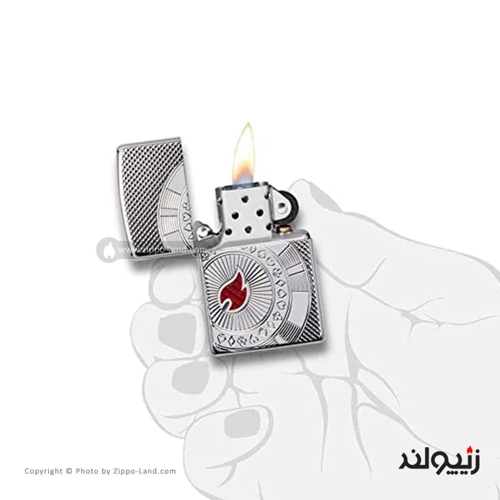 فندک زیپو مدل Armor Poker Chip Design کد 49058 — تصویر ۳