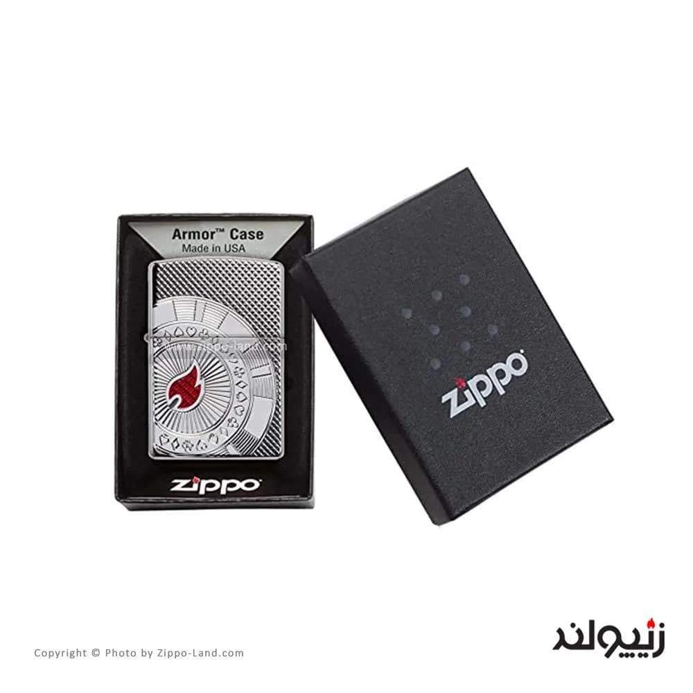 فندک زیپو مدل Armor Poker Chip Design کد 49058 — تصویر ۴