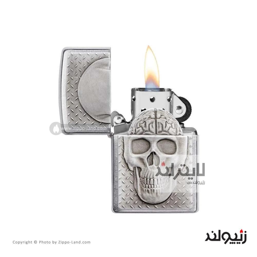 فندک زیپو مدل Skull With Brain Surprise کد 29818 — تصویر ۲