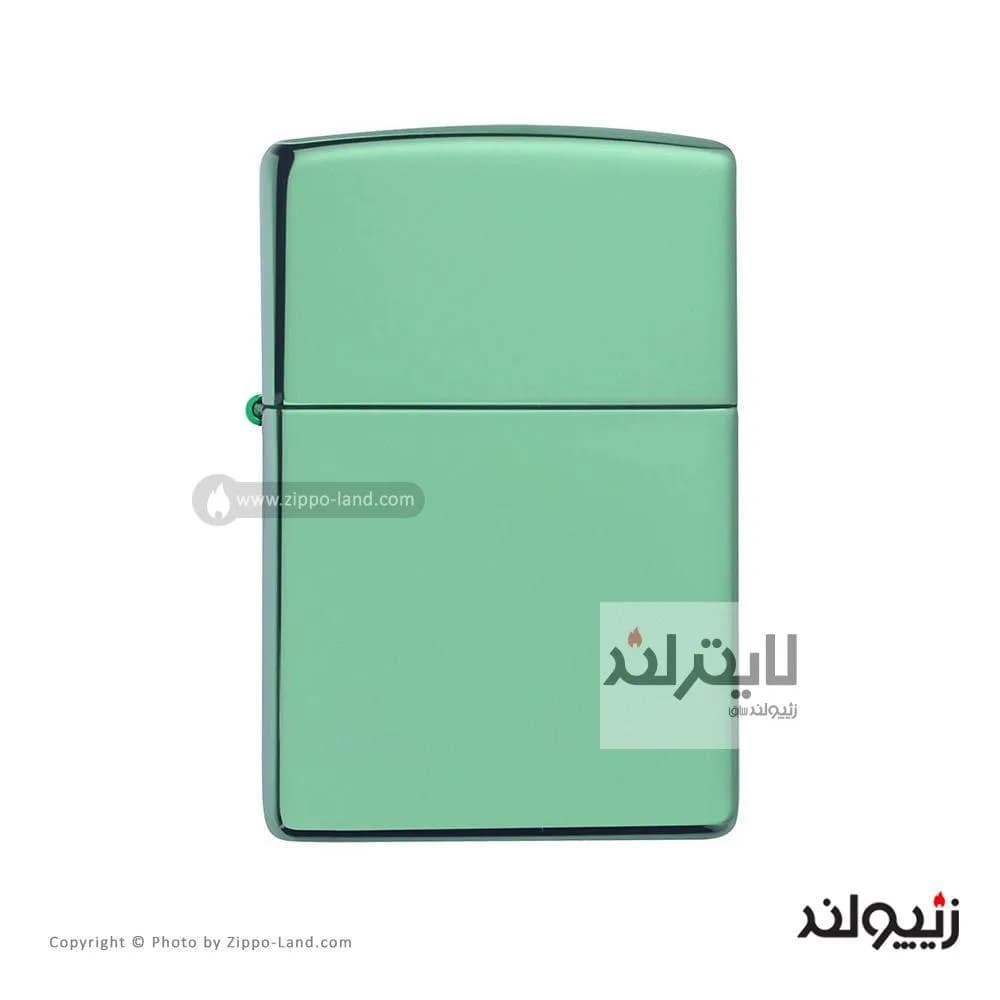 فندک زیپو مدل Classic High Polish Green کد 28129