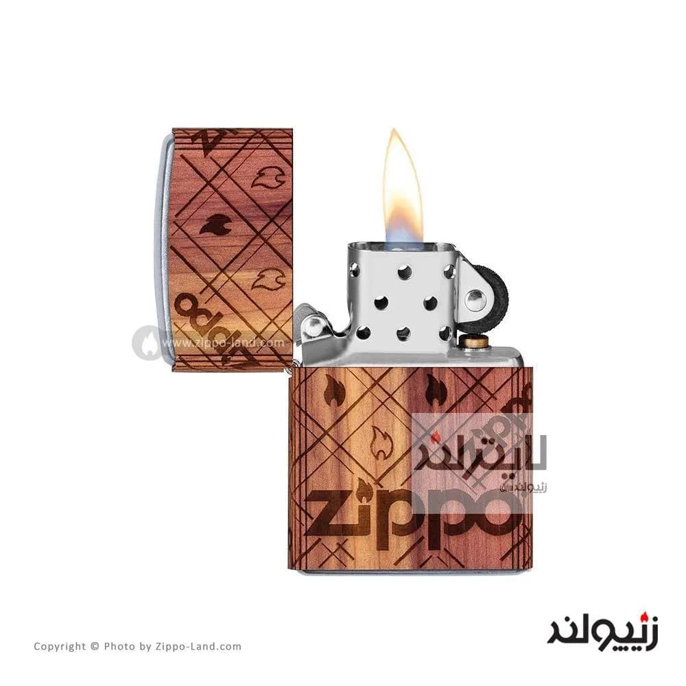 فندک زیپو مدل Woodchuck USA Zippo Cedar Wrap کد 49331 — تصویر ۲