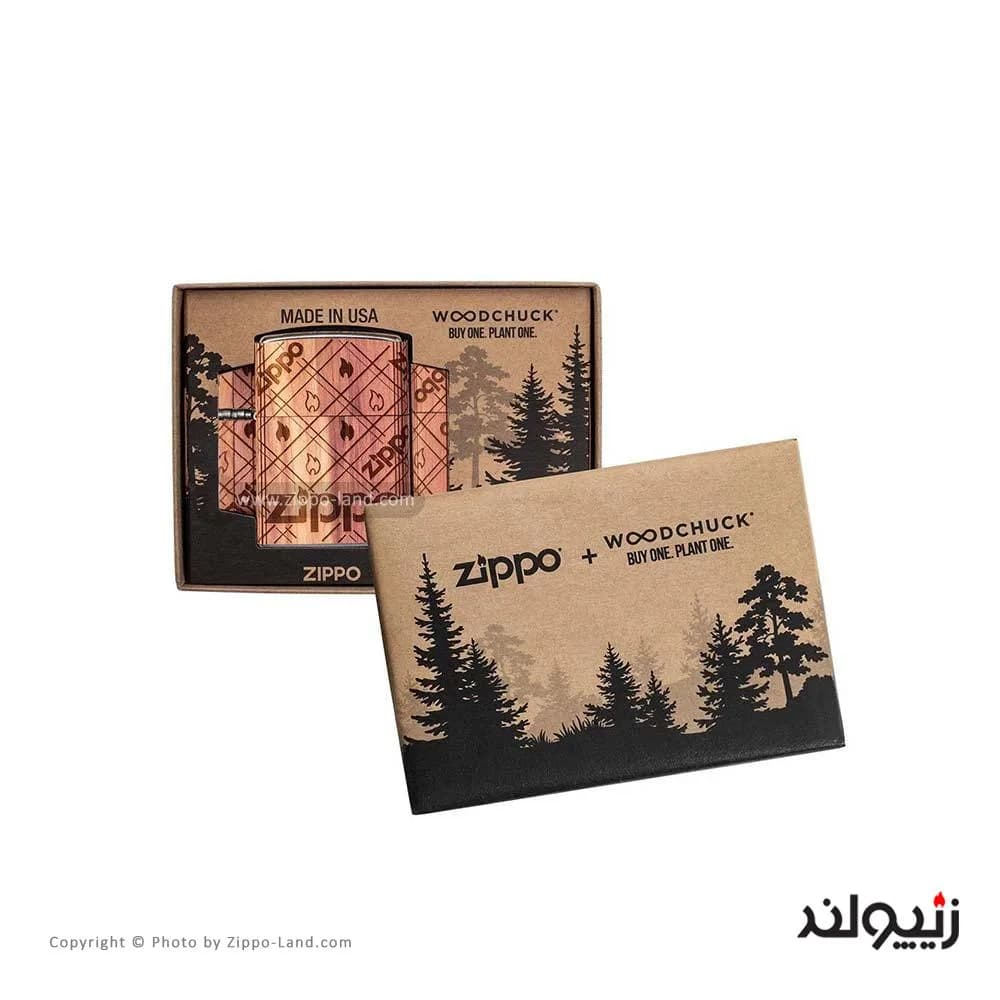 فندک زیپو مدل Woodchuck USA Zippo Cedar Wrap کد 49331 — تصویر ۴