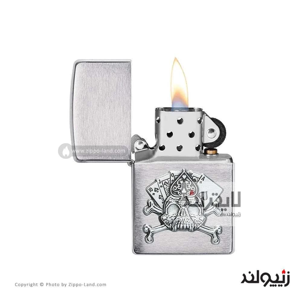 فندک زیپو مدل Card Skull Emblem Design کد 49293 — تصویر ۲