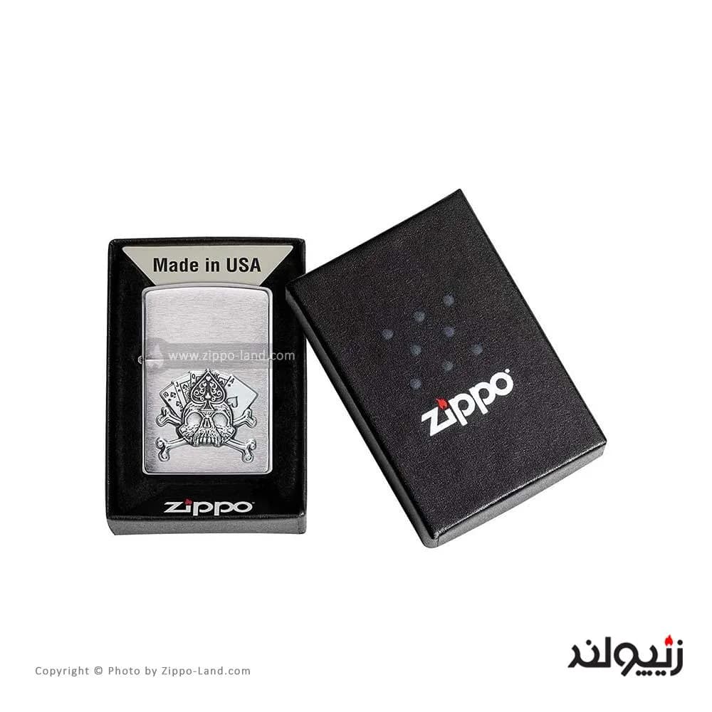 فندک زیپو مدل Card Skull Emblem Design کد 49293 — تصویر ۴
