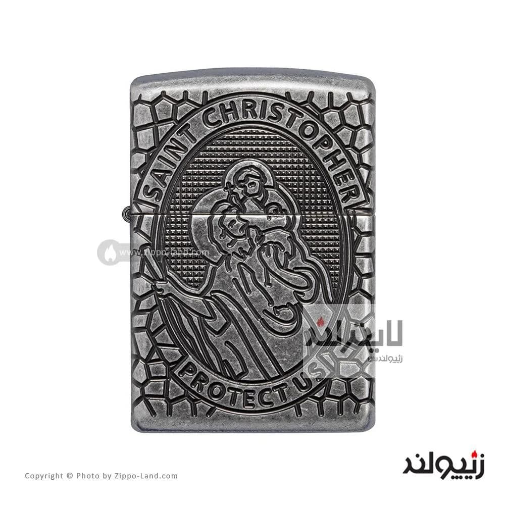 فندک زیپو مدل Armor ST.Christopher Metal کد 49160