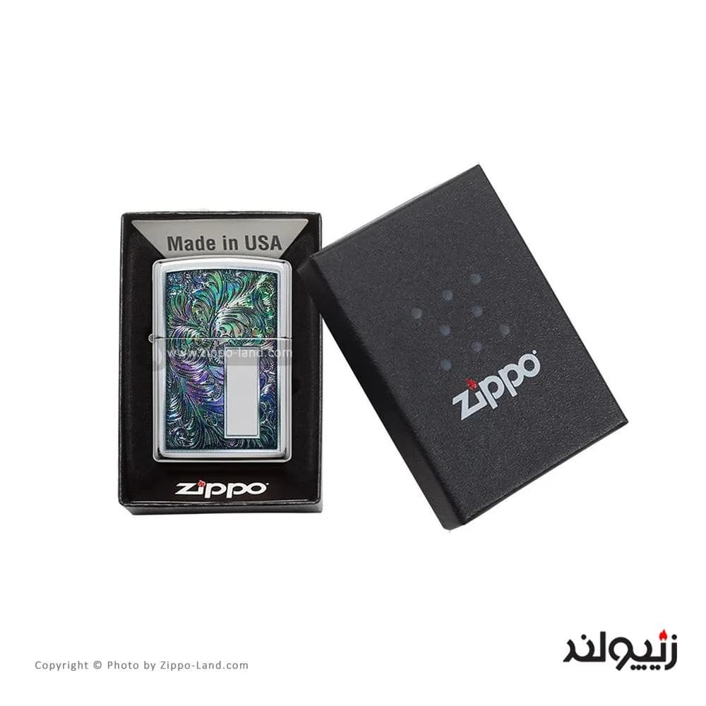 فندک زیپو مدل Colorful Venetian Design کد 49139 — تصویر ۴