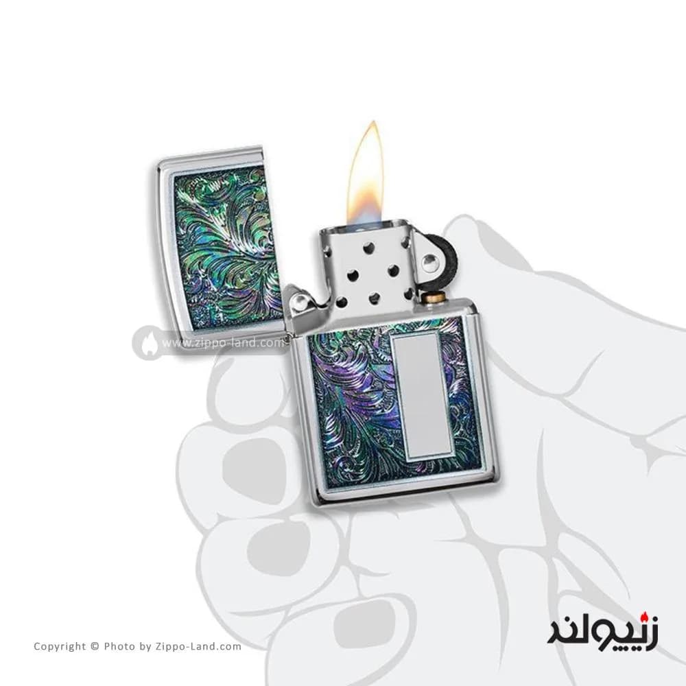 فندک زیپو مدل Colorful Venetian Design کد 49139 — تصویر ۳