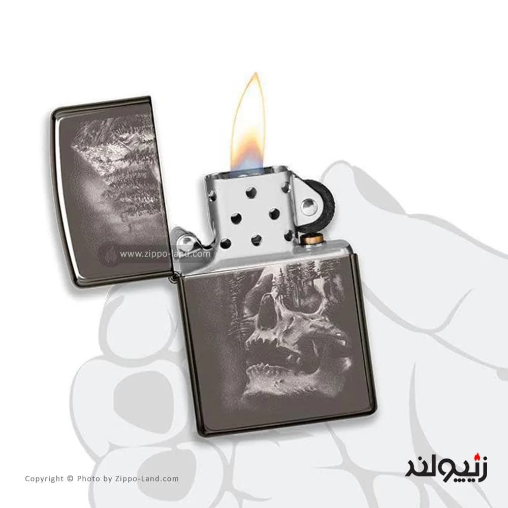 فندک زیپو مدل Skull Mountain Design کد 49141 — تصویر ۳