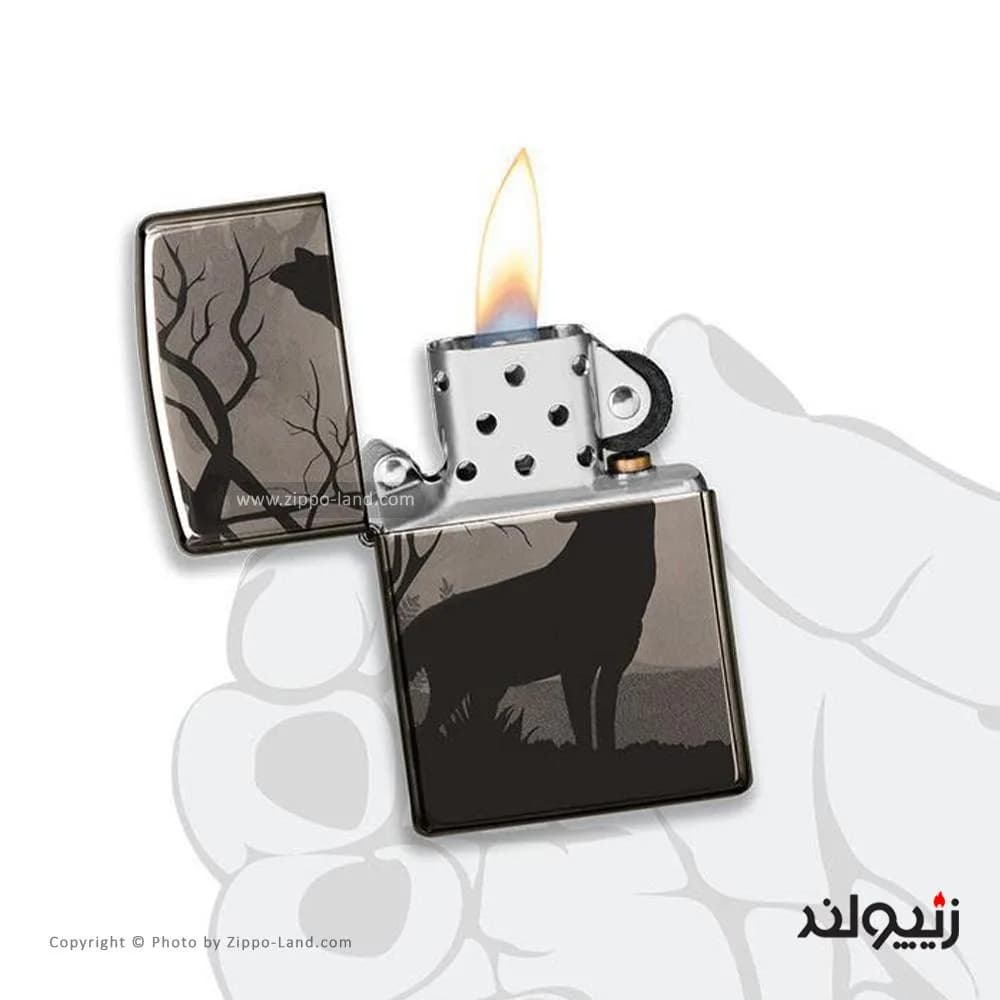 فندک زیپو مدل Wolves Design کد 49188 — تصویر ۴
