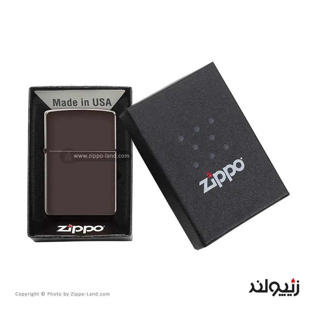 فندک زیپو مدل Classic Brown کد 49180 — تصویر ۴
