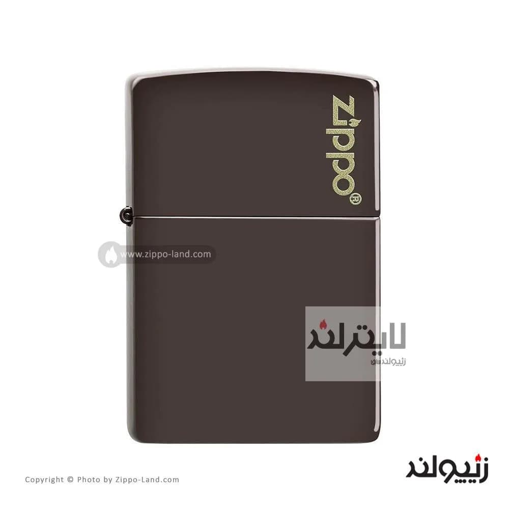فندک زیپو مدل Classic Brown Zippo Logo کد 49180zl