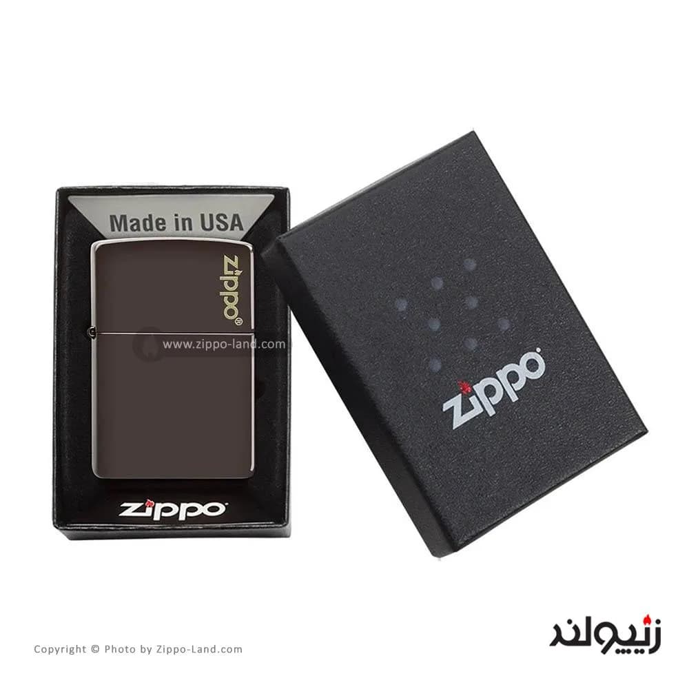 فندک زیپو مدل Classic Brown Zippo Logo کد 49180zl — تصویر ۴