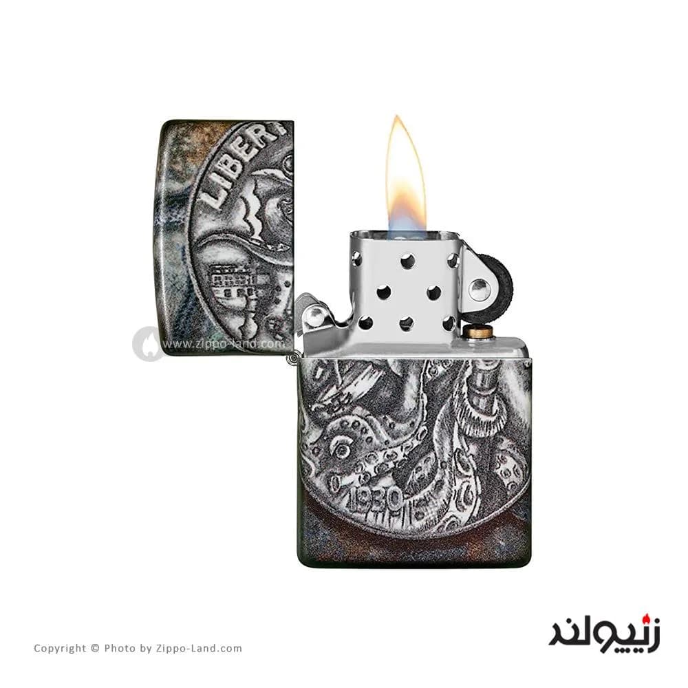 فندک زیپو مدل Pirate Coin Design کد 49434 — تصویر ۳