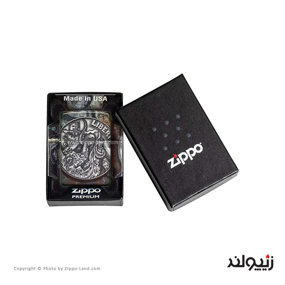 فندک زیپو مدل Pirate Coin Design کد 49434 — تصویر ۵