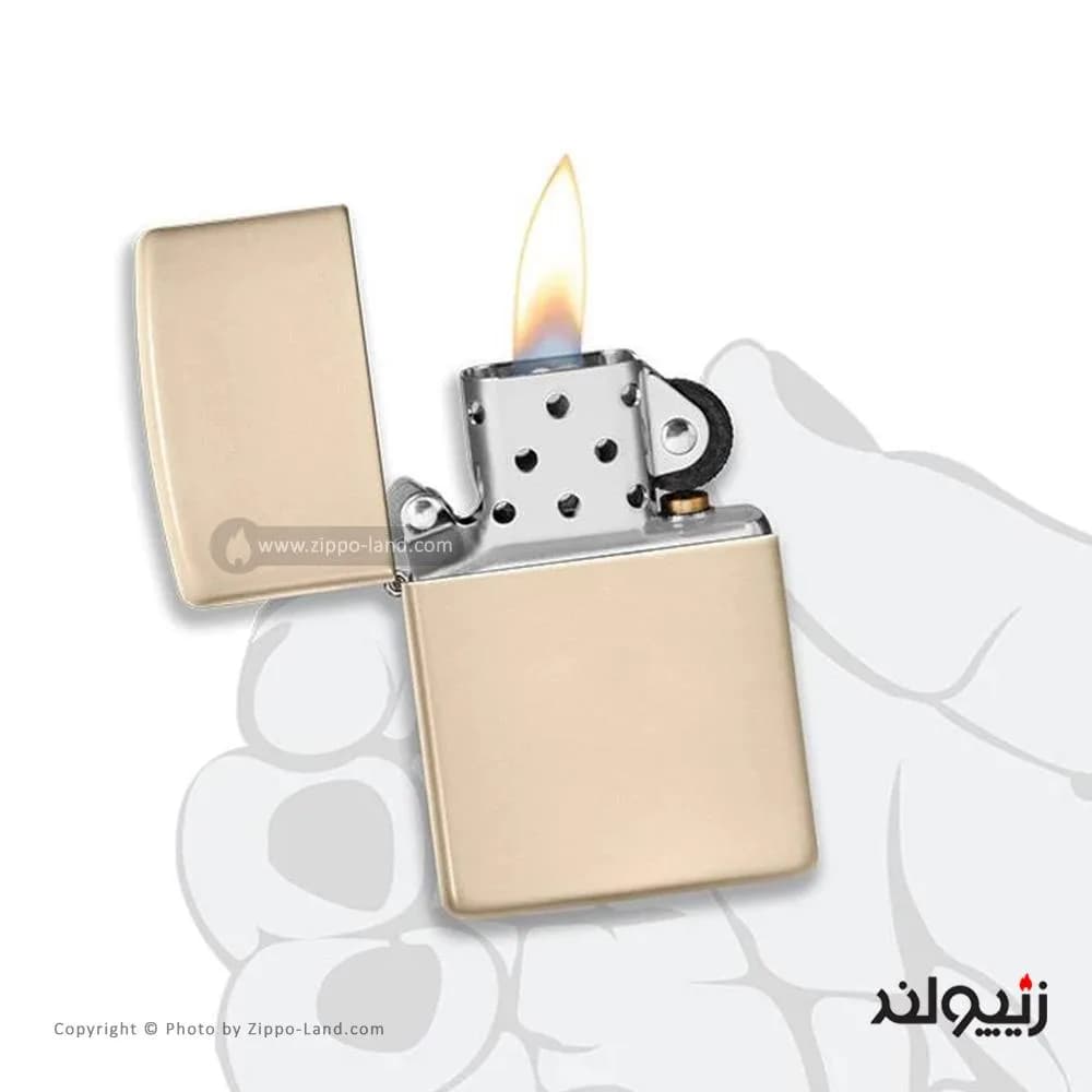 فندک زیپو مدل Classic Flat Sand کد 49453 — تصویر ۳