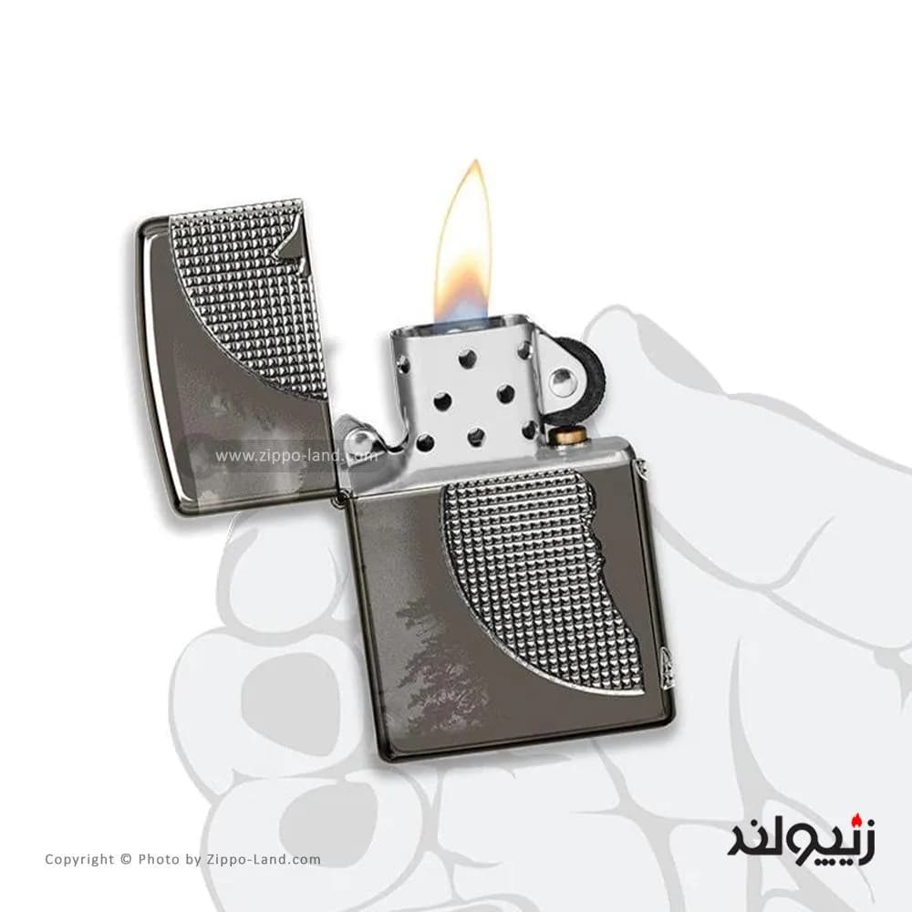 فندک زیپو مدل Armor Wolf Design کد 49353 — تصویر ۴