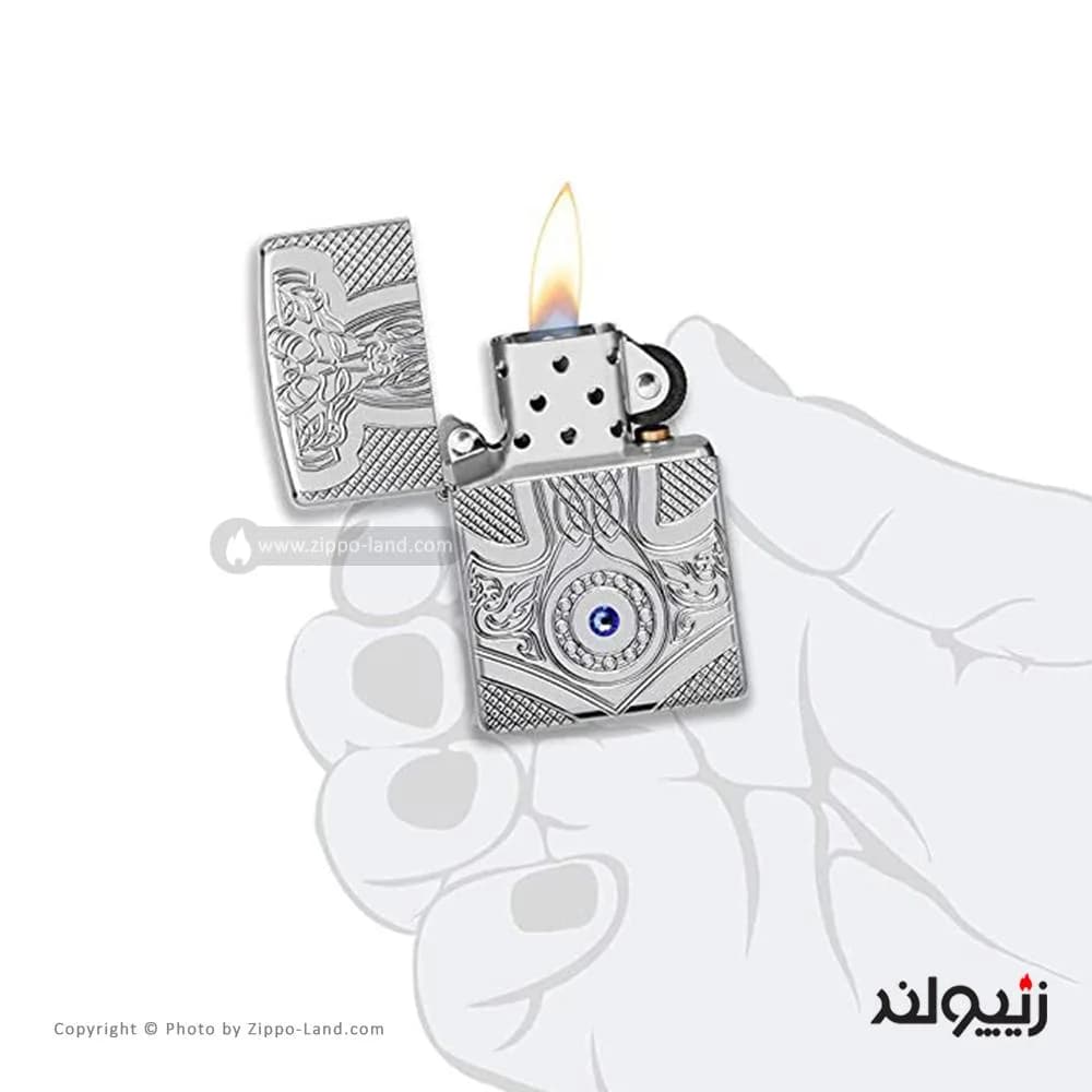 فندک زیپو مدل Armor Medieval Design کد 49289 — تصویر ۳