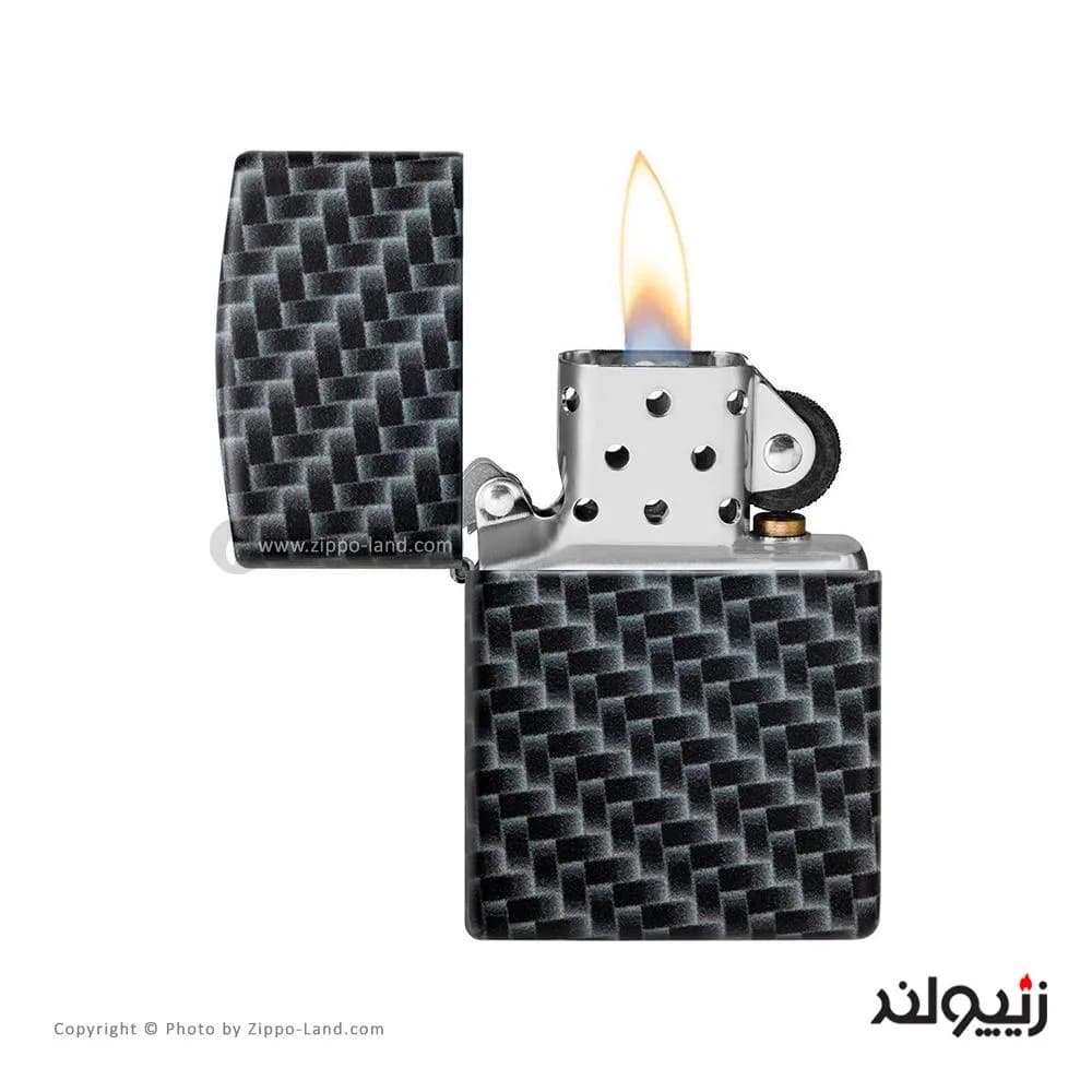 فندک زیپو مدل Carbon Fiber Design کد 49356 — تصویر ۳