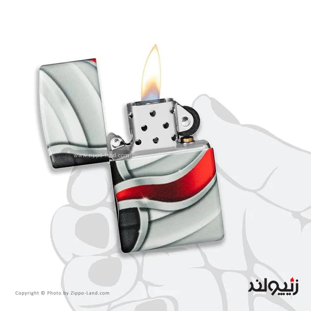 فندک زیپو مدل Flame Design کد 49357 — تصویر ۴