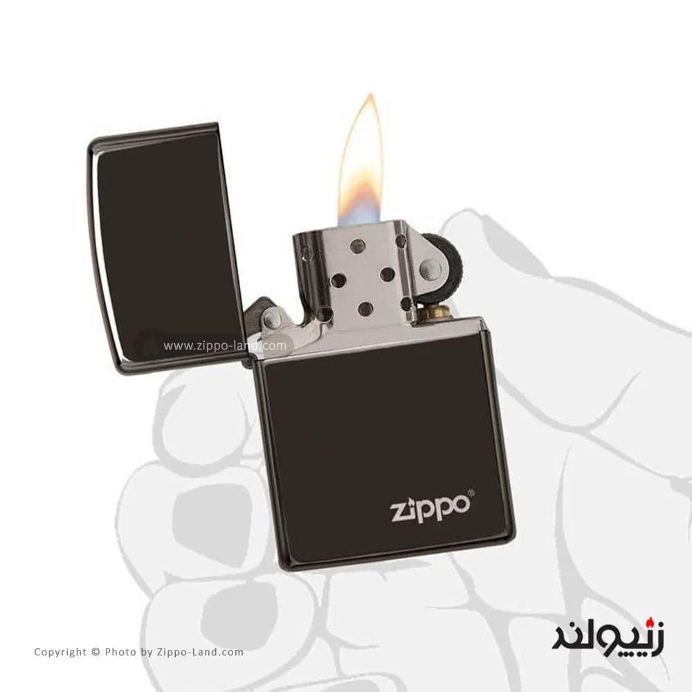 فندک زیپو مدل Classic High Polish Black کد 24756zl — تصویر ۳