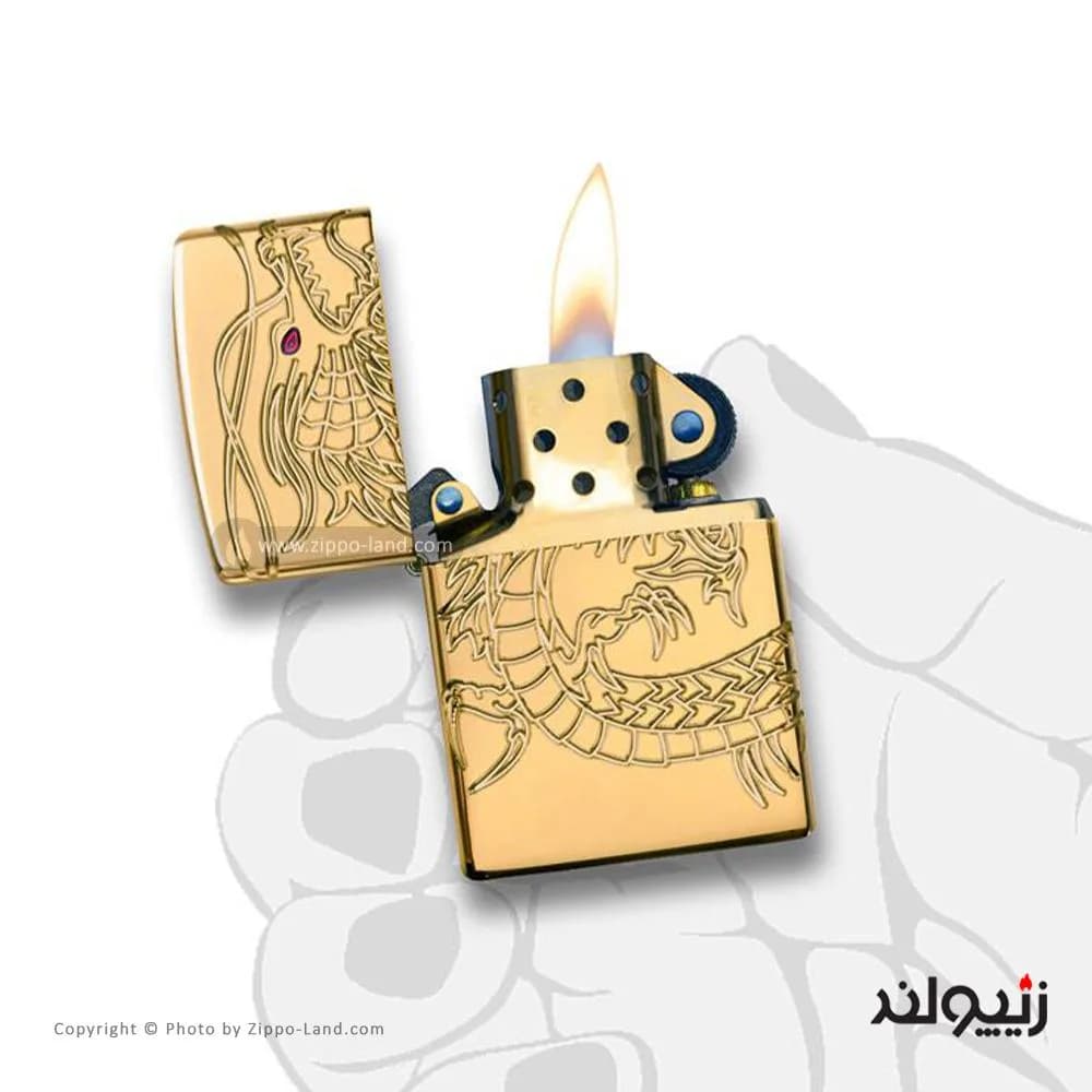فندک زیپو مدل Asian Dragon کد 29265 — تصویر ۴