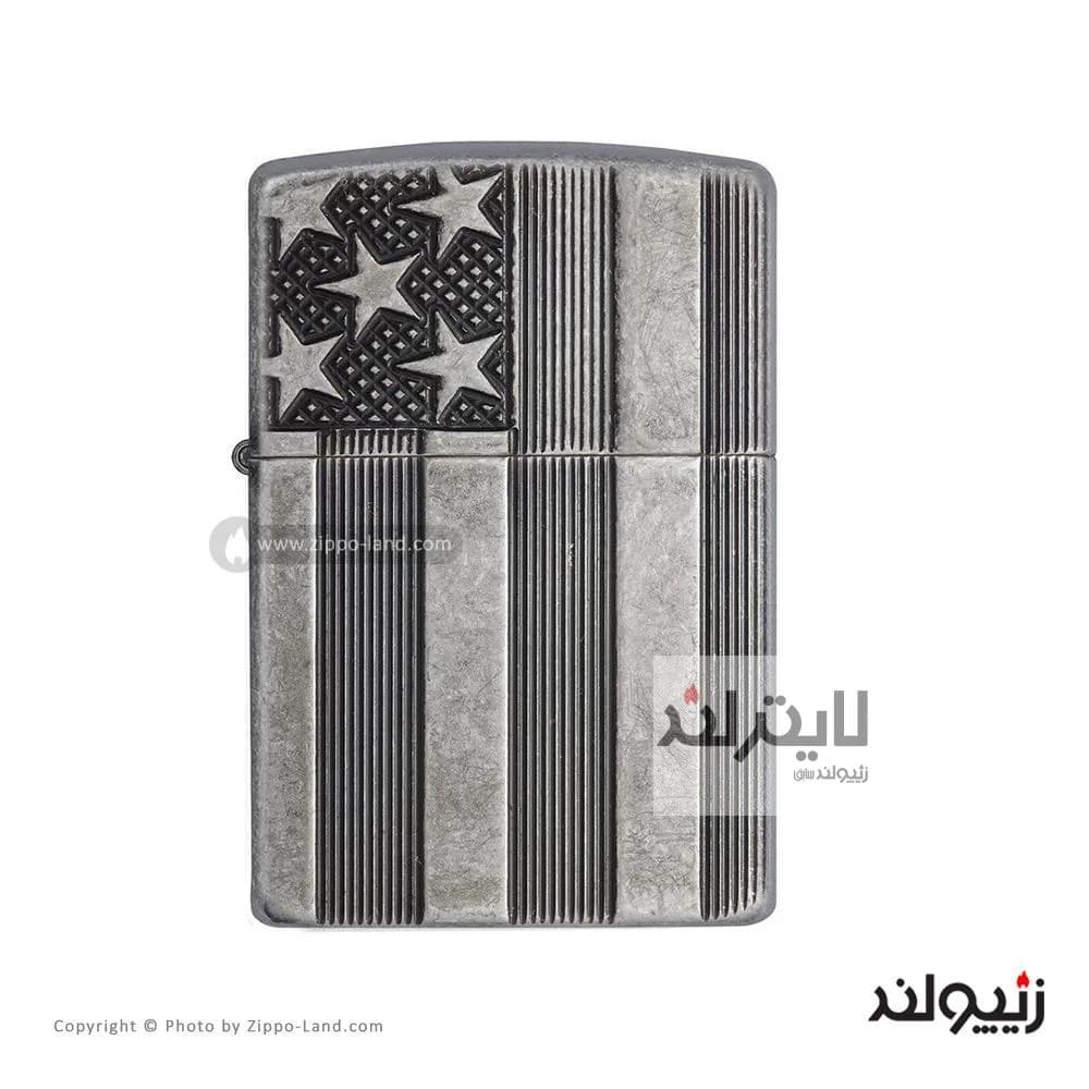 فندک زیپو مدل Flag Armor کد 28974