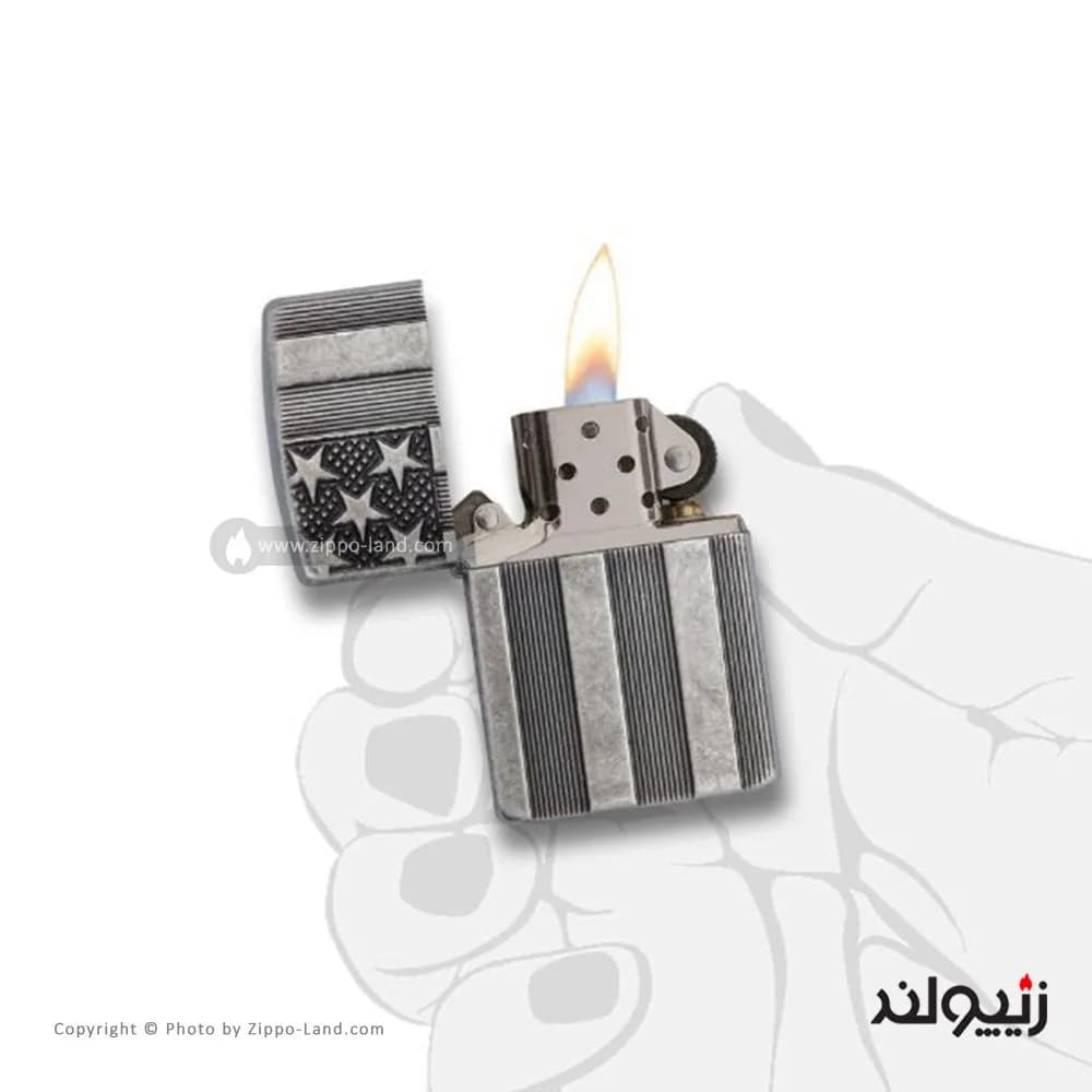 فندک زیپو مدل Flag Armor کد 28974 — تصویر ۳