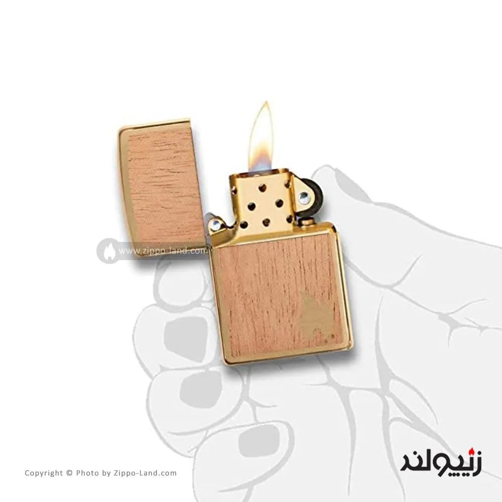 فندک زیپو مدل Woodchuck Usa Flame کد 29901 — تصویر ۴